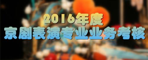 啊你用力我操我好爽视频国家京剧院2016年度京剧表演专业业务考...